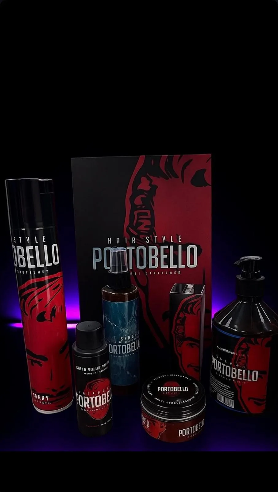 Portobello Hair Style — productos de peluquería usados en Tino New Barber