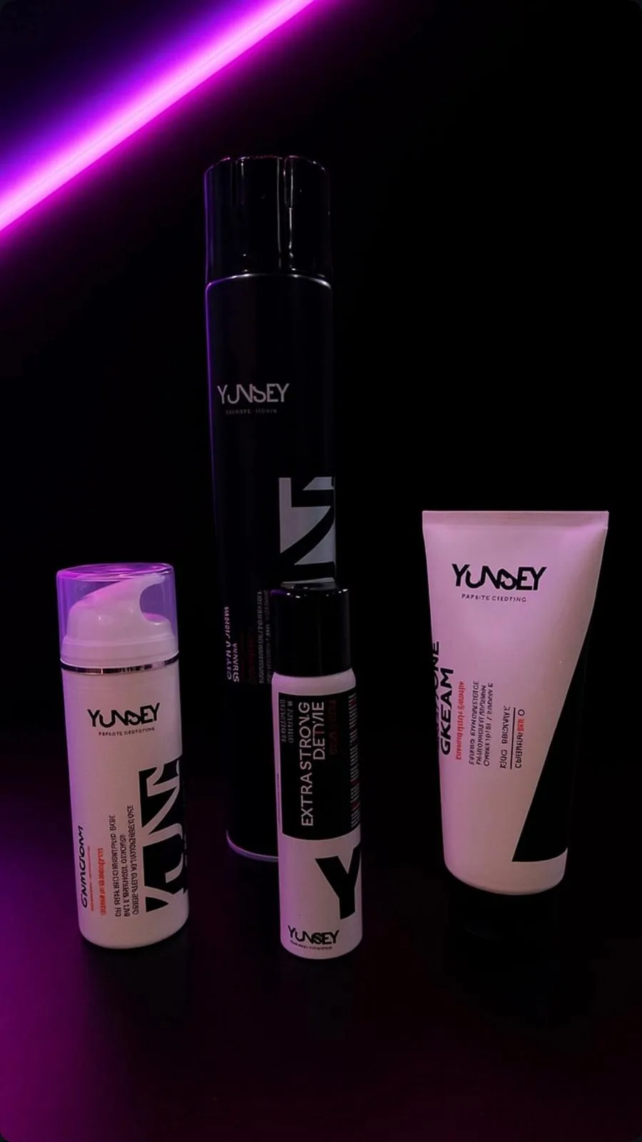 Yunsey Styling — productos de peluquería usados en Tino New Barber